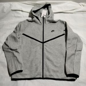 Nike Tech Fleece Windrunner Hoodie Grey HV0949-063 Men’s Size L NWT